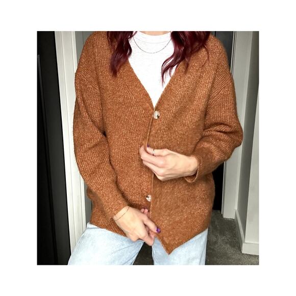 Burnt Orange Cardigan - Picture 2 of 3